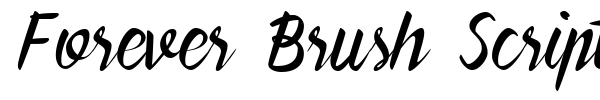 Forever Brush Script font preview